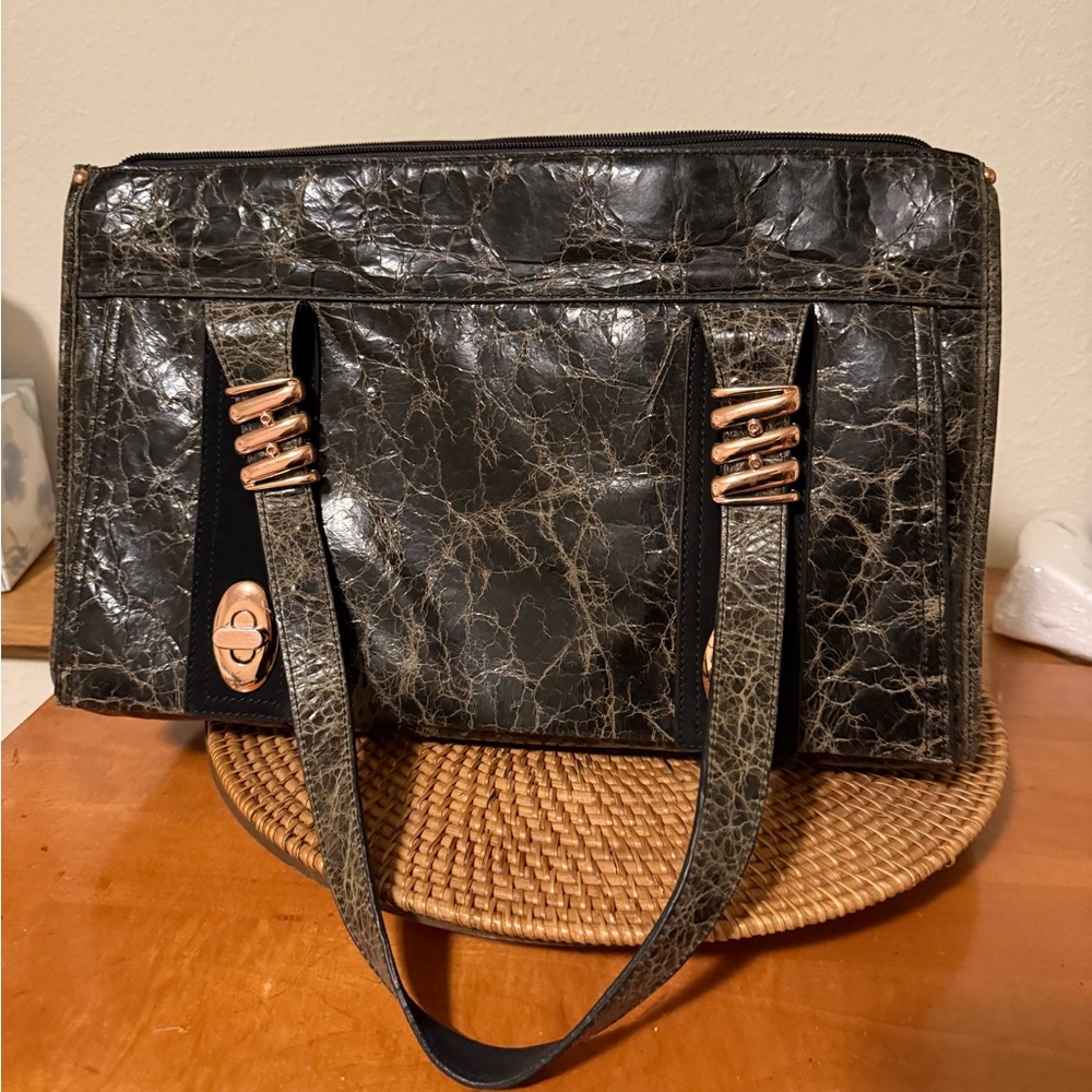 LA GIOE DI TOSCANA Leather Handbag Purse The Italian Collection by Sharon Gioe